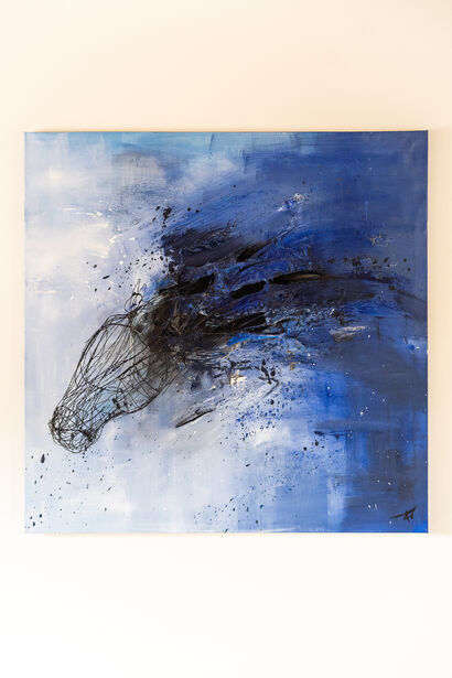 ESTROFLESSIONE IN BLU - a Paint Artowrk by federica crestani